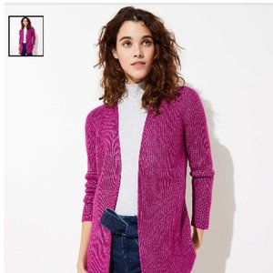 Loft Ribbed Open Cardigan XL